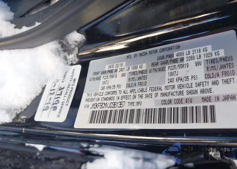 2018 Mazda Cx-5 Touring z USA, uszkodzony, nr VIN JM3KFBCMXJ0361357